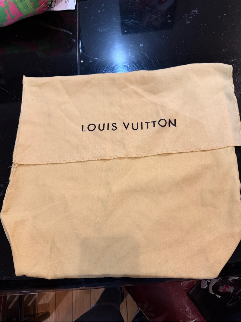 Louis Vuitton Beige Logo Dust Bag brand new condition